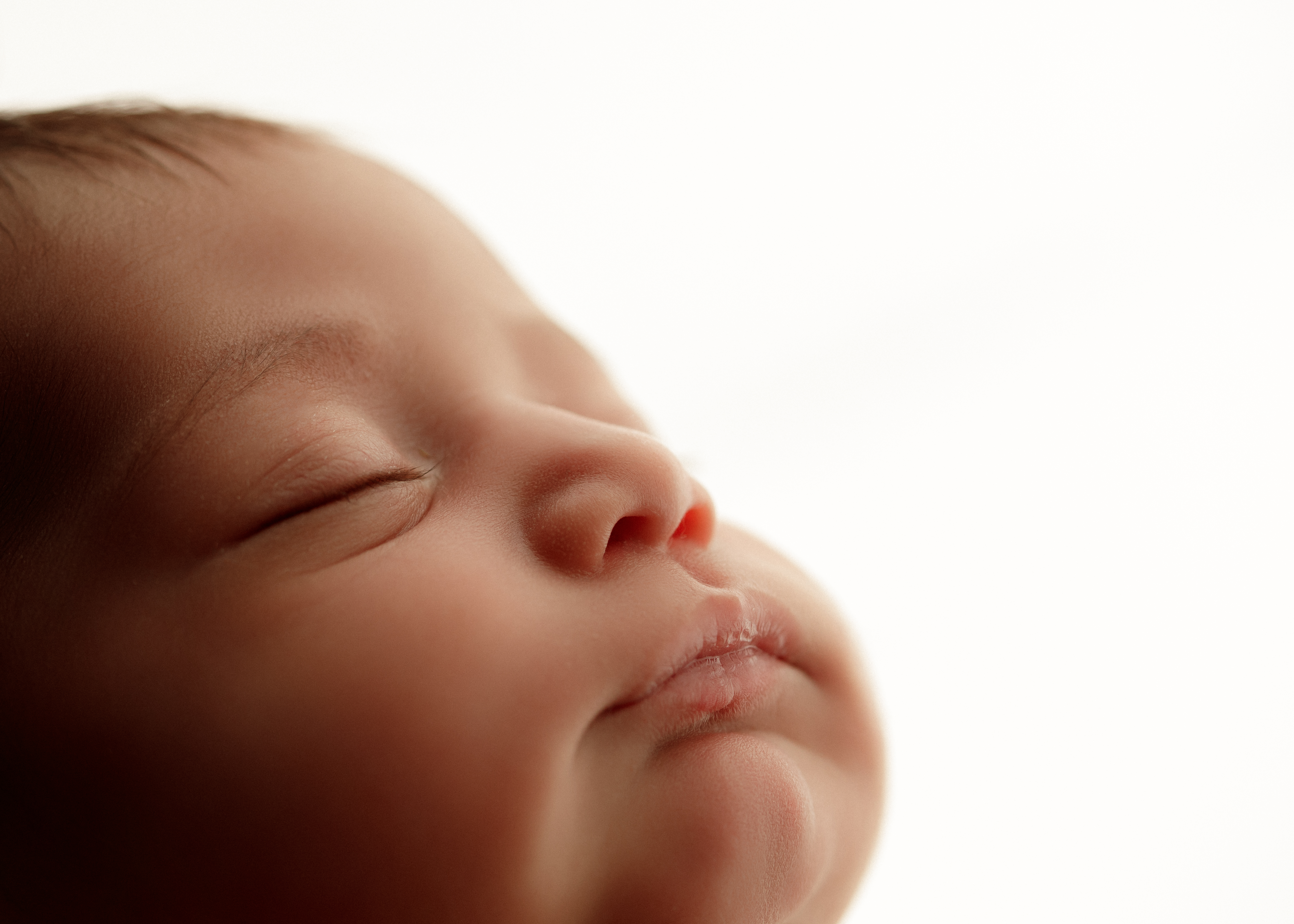 macro lens close up newborn baby