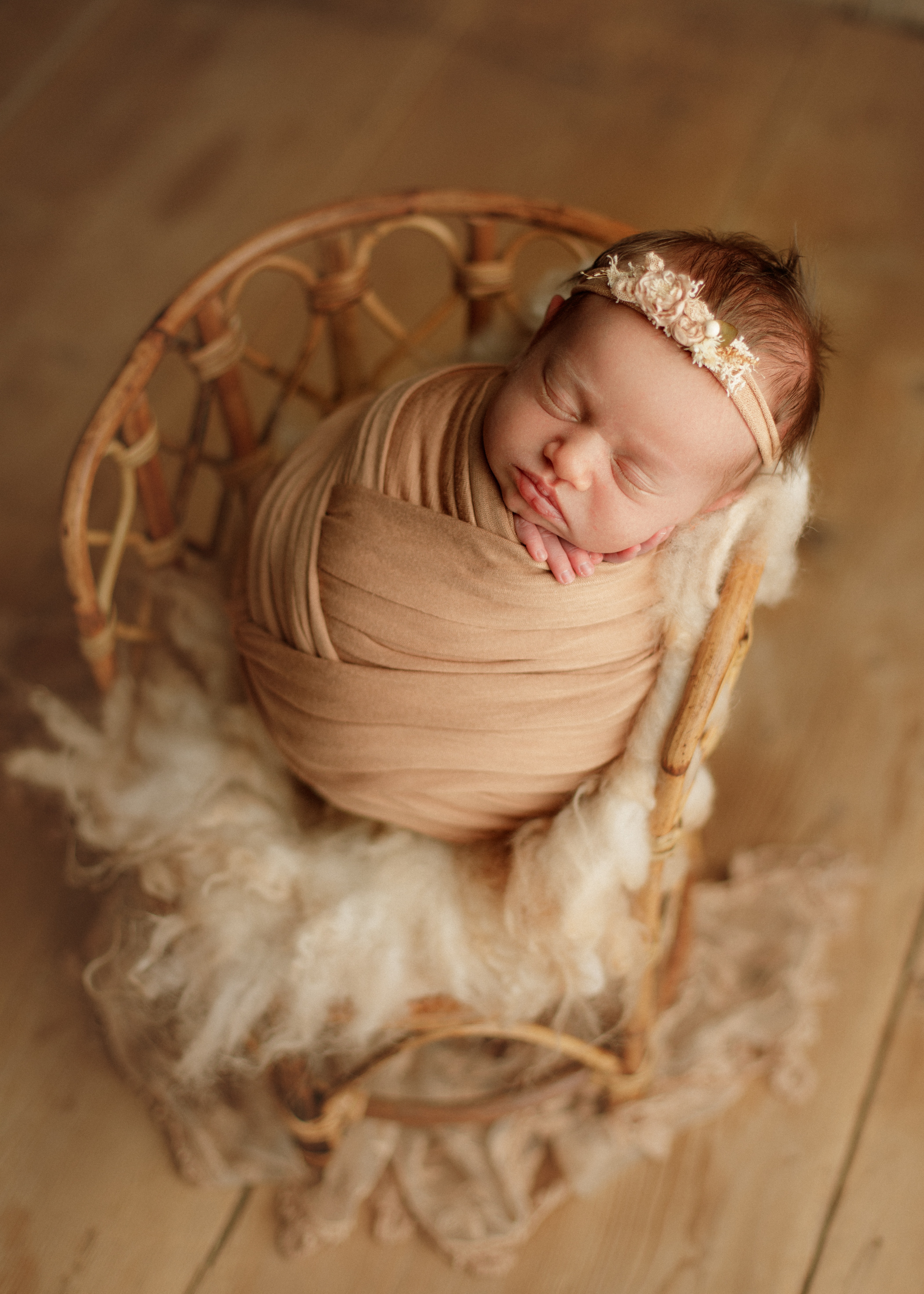 newborn baby girl photo shoot