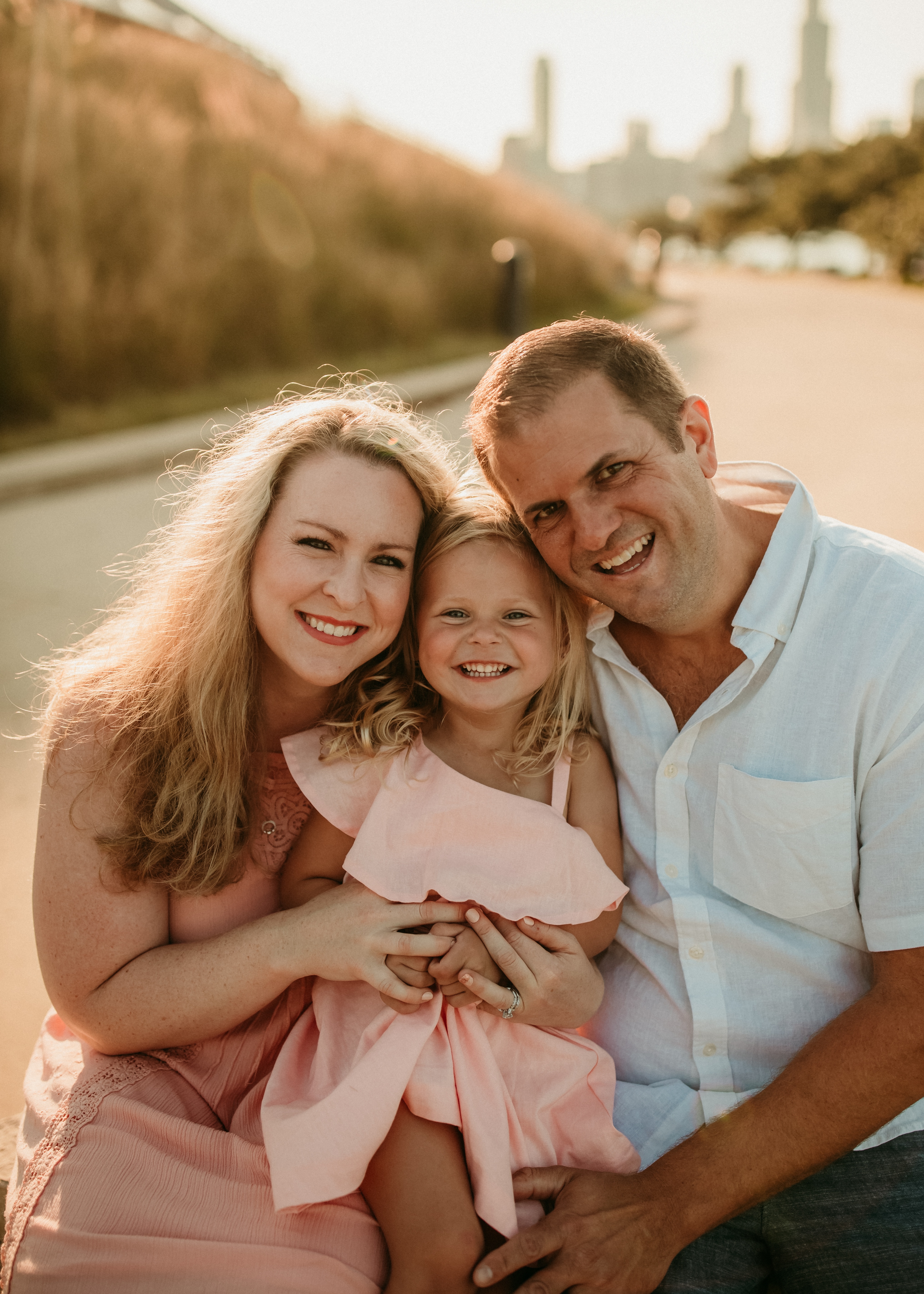 cute family at Chicago photo shoot